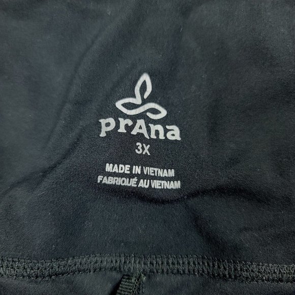 Prana Womens 3X Leggings Electa High Waist Black With Pockets UPF Wide Waistband - Picture 4 of 8
